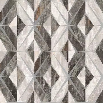 Декор Bergamo Геометрический Микс Теплая гамма 7ЛПР 60х60