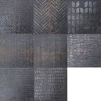 Декор Costruire Lamiera Mix Nero 25х25