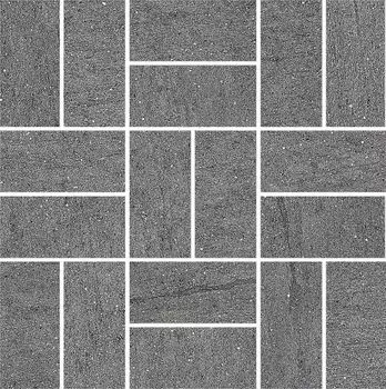 Декор Ньюкасл серый темный мозаичный 30х30