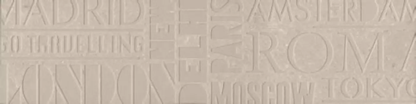 Декор Про Матрикс беж светлый шрифты 15х60