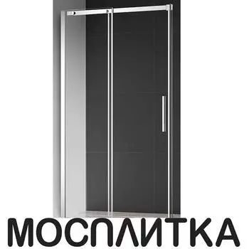 Душевая дверь AQUAme 120х195 см AQM4803-12 профиль хром, стекло прозрачное