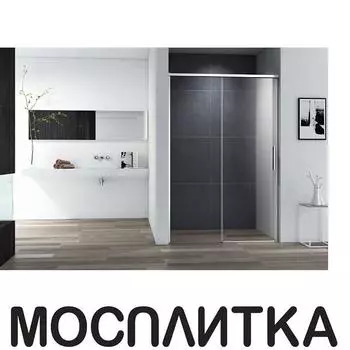 Душевая дверь Cezares DUET SOFT-M-BF-1-130-C-Cr стекло прозрачное, профиль хром