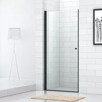 Душевая дверь Cezares ECO-O-B-1-90-C-NERO профиль черный стекло прозрачное 90см