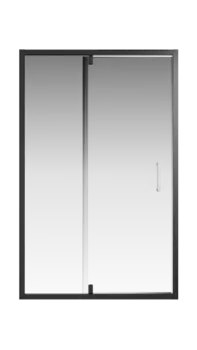 Душевая дверь Creto Astra стекло прозрачное профиль черный 120х195 см 121-WTW-120-C-B-6
