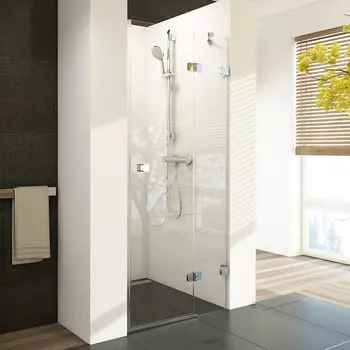 Душевая дверь Ravak BRILLIANT BSD2-80 A-R хром+ прозрачное стекло (790-805)