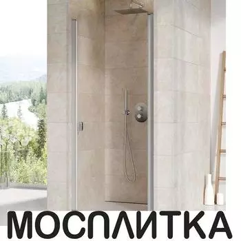 Душевая дверь Ravak CHROME CSD1-90 сатин+ прозрачное стекло