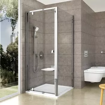 Душевая дверь Ravak PIVOT PDOP1-90 блестящая+ прозрачное стекло