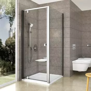 Душевая дверь Ravak PIVOT PDOP1-90 сатин+ прозрачное стекло