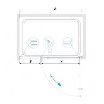 Душевая дверь RGW HO-012, 350601212-31