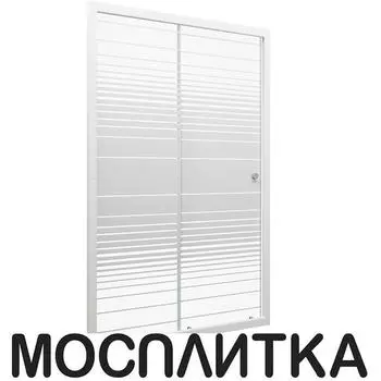 Душевая дверь Triton Слайд 100x185, белый