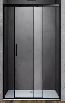 Душевая дверь Vincea Soft 120 см черный, стекло прозрачное, VDS-3SO120CLB
