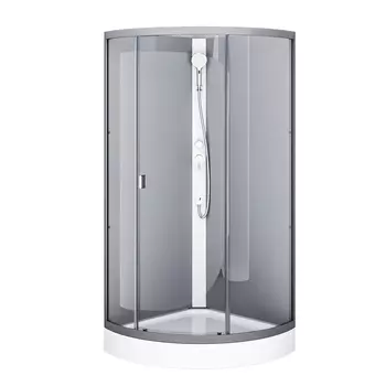 Душевая кабина Am.Pm X-Joy 90х90 см W88C-301-090GG стекло графит, профиль графит