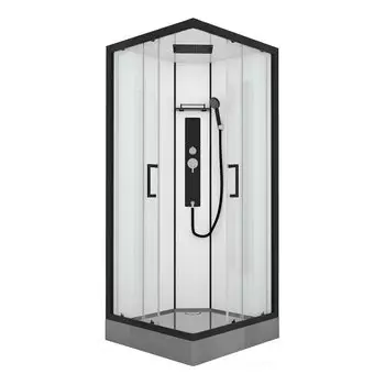 Душевая кабина Black&amp;White Galaxy 90x90 см гидромассажная, 8002900