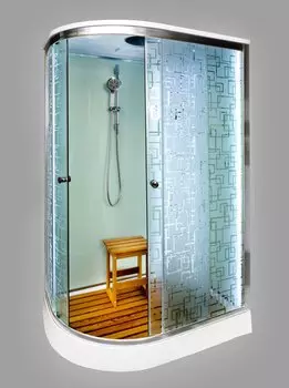 Душевая кабина Deto ЕМ1512 R LED с гидромассажем