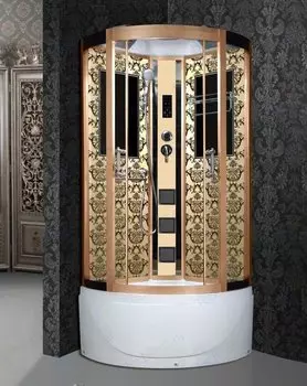 Душевая кабина Niagara 7710G золото Lux 100x100 см