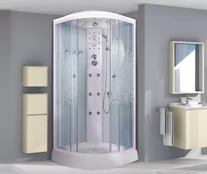 Душевая кабина Niagara Premium NG-3012-01 120x120x220 с гидромассажем стекло мозаика