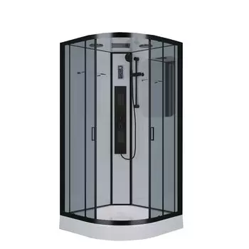 Душевая кабина Niagara Premium NG-6901-01G BLACK 90х90х210 стекло тонированное