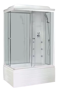 Душевая кабина Royal Bath 8100BP3-WTбелое/прозрачное правая