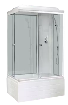 Душевая кабина Royal Bath 8100BP6-WTбелое/прозрачное правая