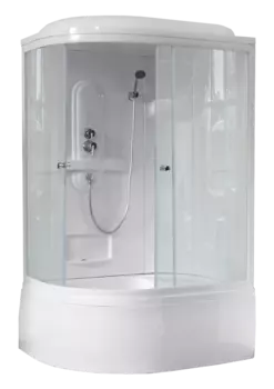 Душевая кабина Royal Bath 8120BK1-T прозрачное правая