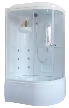 Душевая кабина Royal Bath 8120BK2-T прозрачное левая