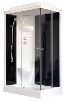 Душевая кабина Royal Bath 8120HP6-BT черное/прозрачное левая