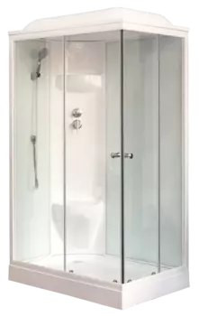 Душевая кабина Royal Bath 8120HP6-WT белое/прозрачное левая