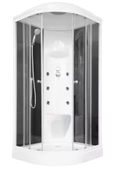 Душевая кабина Royal Bath 90HK7-BT черное/прозрачное