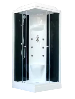 Душевая кабина Royal Bath 90HP7-BT черное/прозрачное