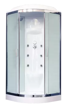 Душевая кабина Royal Bath RB100HK7-WC-CH 100x100 см стекло рифленное