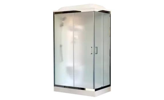 Душевая кабина Royal Bath RB8120HP6-WC-CH-R 120x80 см правая дверь матовая задние стенки белые