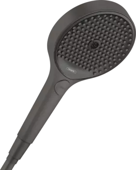 Душевая лейка Hansgrohe Rainfinity 130 3jet EcoSmart 26865340, шлифованный черный хром