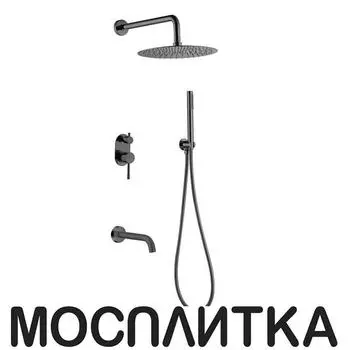 Душевая система Boheme Uno 464-2-SGM антрацит глянец
