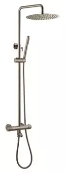 Душевая система Boheme Uno 468-T-NB с термостатом, nickel brush