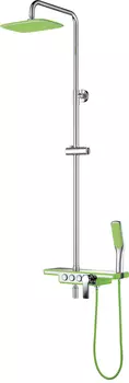 Душевая система D&amp;K Berlin Humboldt DA1443712B13, хром/салатовая