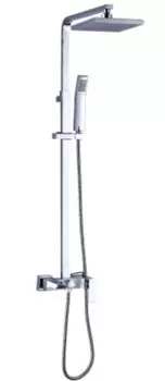 Душевая стойка Lemark Contest LM5862CW, хром/белая