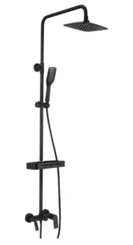 Душевая стойка Lemark Tropic LM7002BL, матовый чёрный