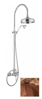 Душевая стойка Margaroli Classica RU1006AA01BR со смесителем, бронза