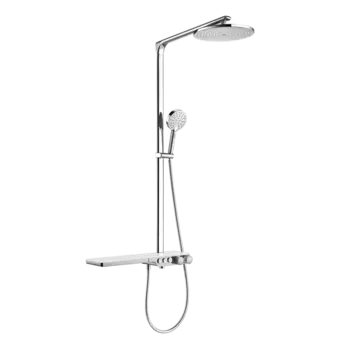 Душевая стойка Black&amp;White Universe U7655 3 режима, серебристый хром