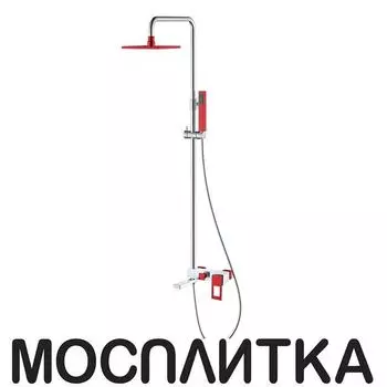 Душевая стойка Boheme Q 148-CRR chrome red