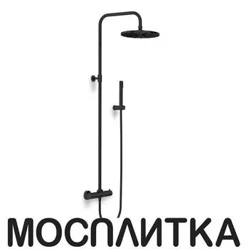 Душевая стойка Paini Cox 78PQ689TH 1 режим, черный глянцевый