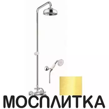 Душевая стойка Webert Armony AM760405010 со смесителем, золото