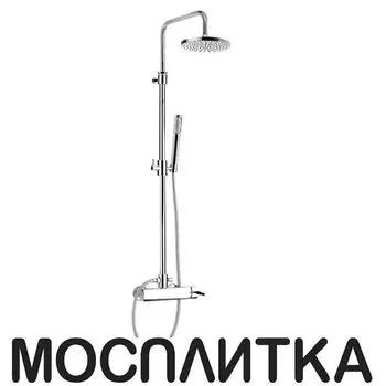 Душевая стойка Webert Azeta AZ870105015PVC верхний душ PVC 200 мм, хром