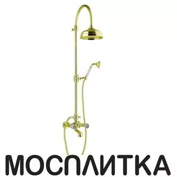 Душевая стойка Webert Karenina KA721208010, золото, ручки Swarovski