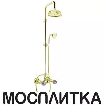 Душевая стойка Webert Karenina KA760405010 золото, ручки Swarovski