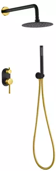Душевой комплект Boheme Uno 464-BG black gold