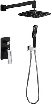 Душевой комплект Boheme Venturo 374-B черный-хром