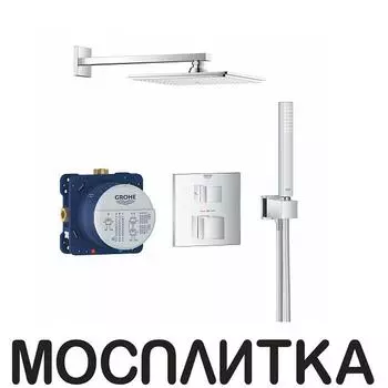 Душевой комплект Grohe Grohtherm Cube 34741000 с внутренней частью, хром