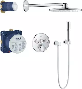 Душевой комплект Grohe Grohtherm SmartControl 34705000 с внутренней частью, хром