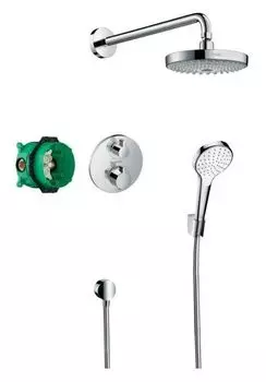 Душевой комплект Hansgrohe Croma Select S/Ecostat S, хром 27295000